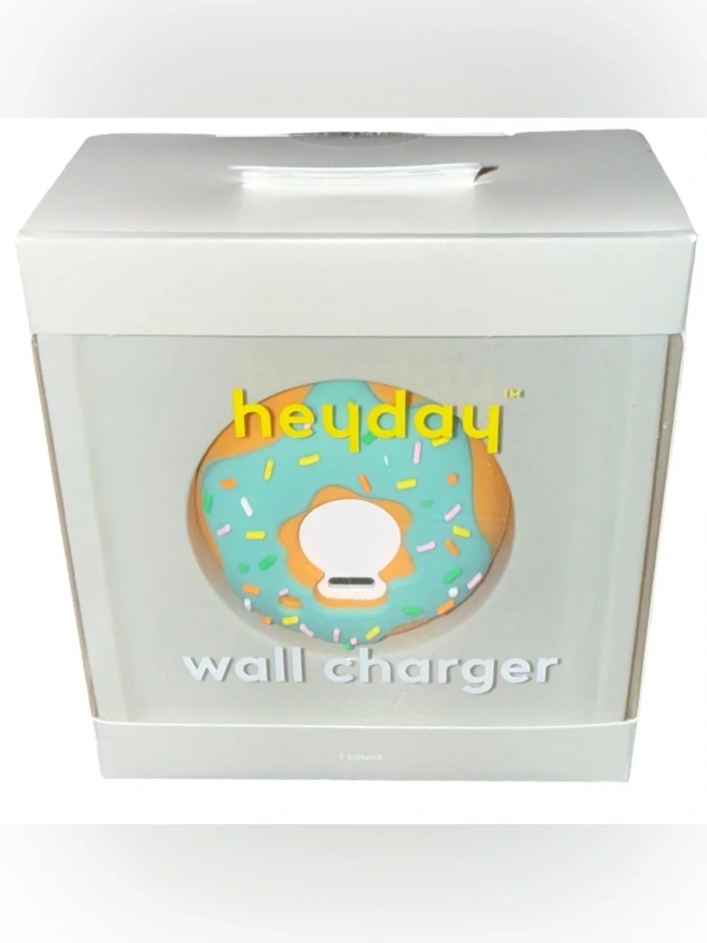Heyday Donut Design Wall Charger Blue Brown Multicolor - 15W New In Box